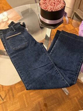 NWT Miss Bon Premium Denim Flared Decorated Jeans